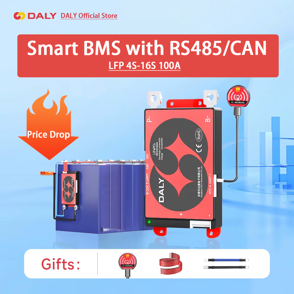 Daly Smart BMS 4S Lifepo4 12V  - Lifepo4 12V 100Ah Bms Bluetooth avis et prix